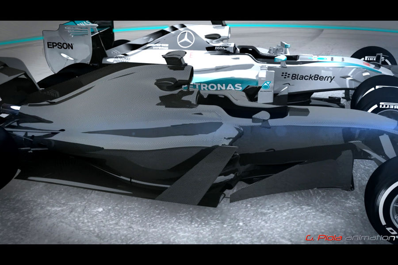 Illustration for article titled I'll try interpreting that 2017 F1 car, aye.